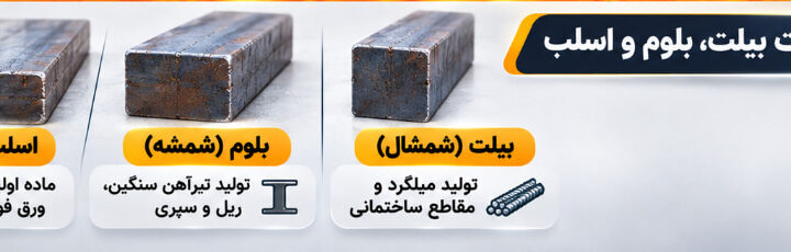 تفاوت شمش بیلت، بلوم و اسلب